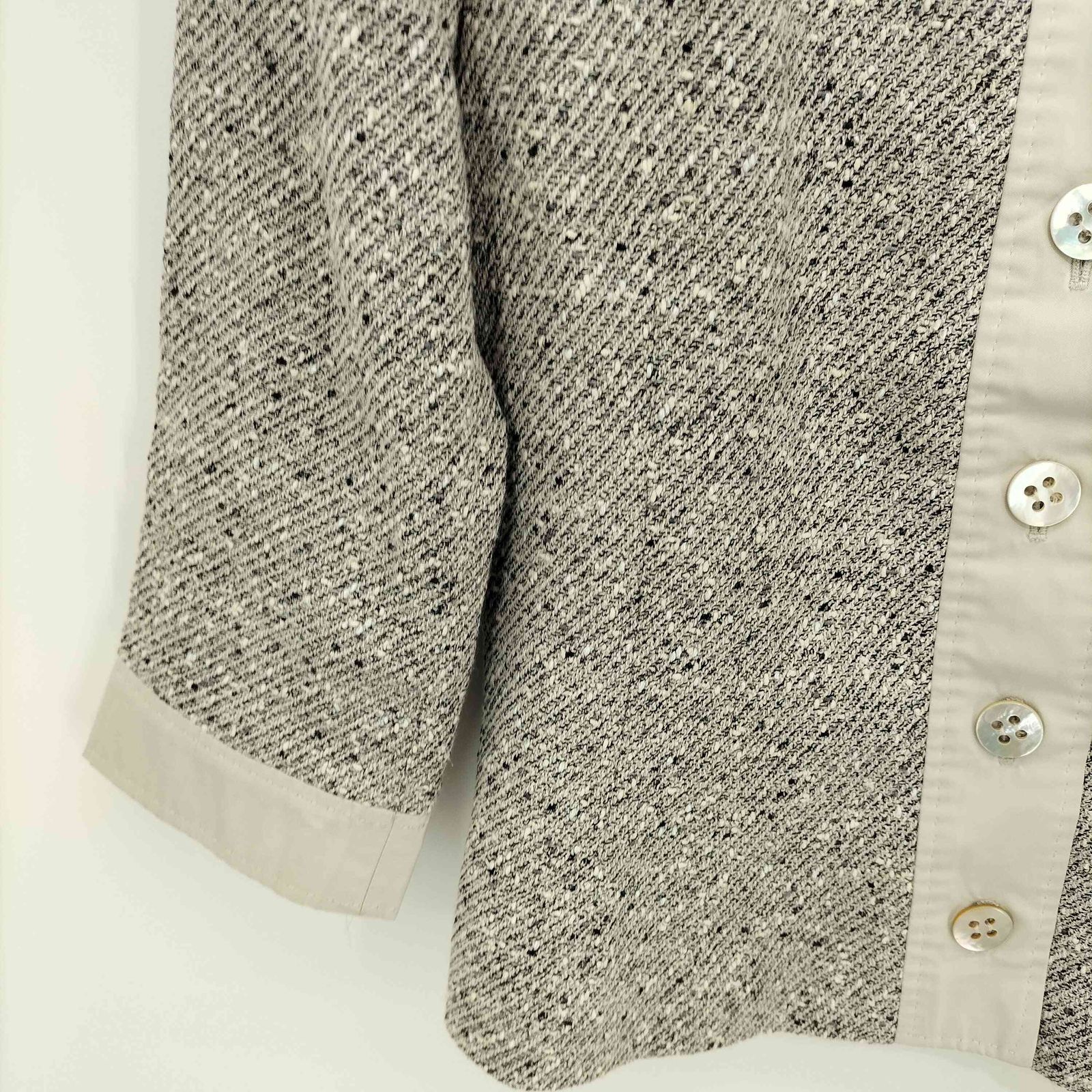 マックスマーラ MAX MARA 銀タグ ノーカラー ツイードジャケット