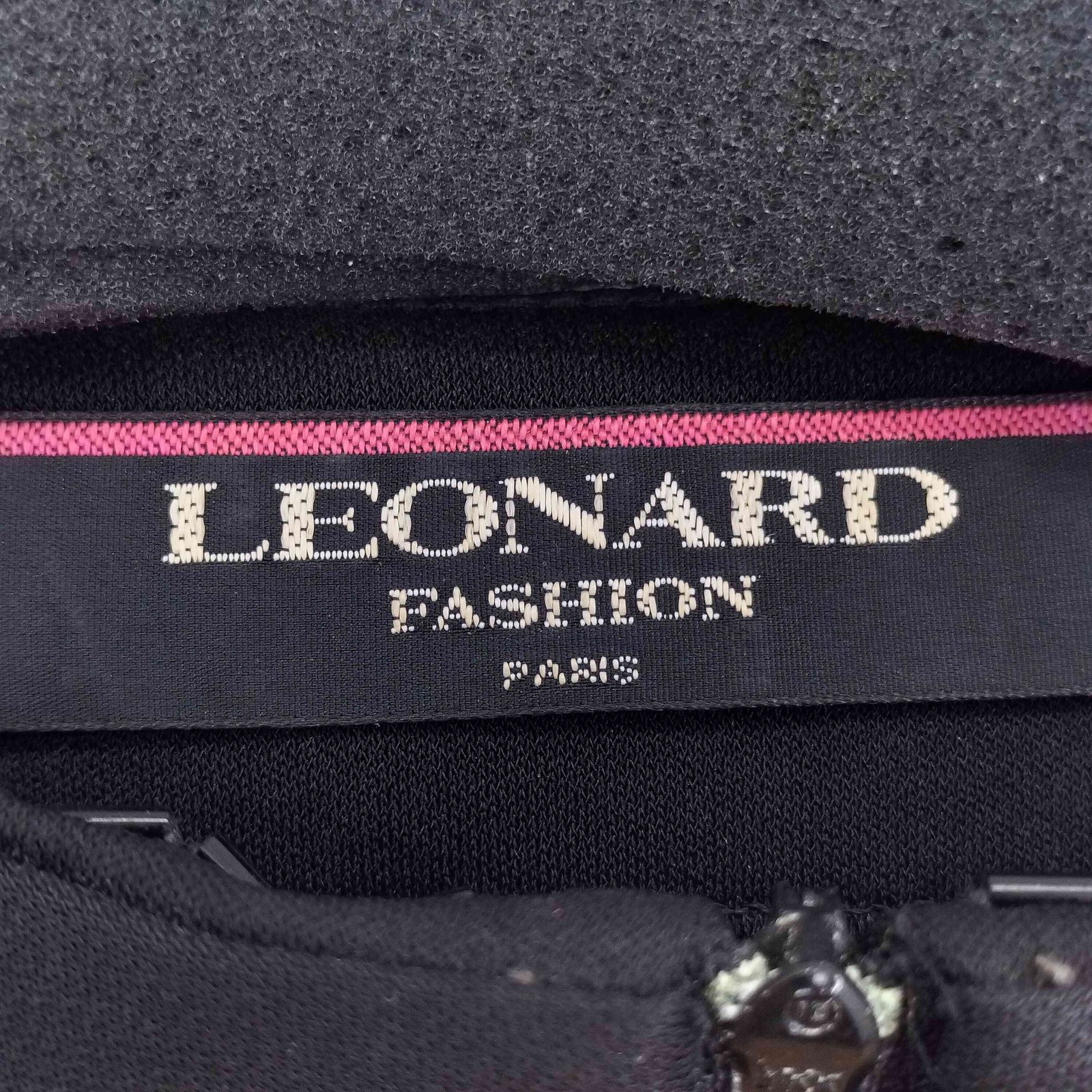 レオナール LEONARD ビジューデザイン アンサンブルカーディガン