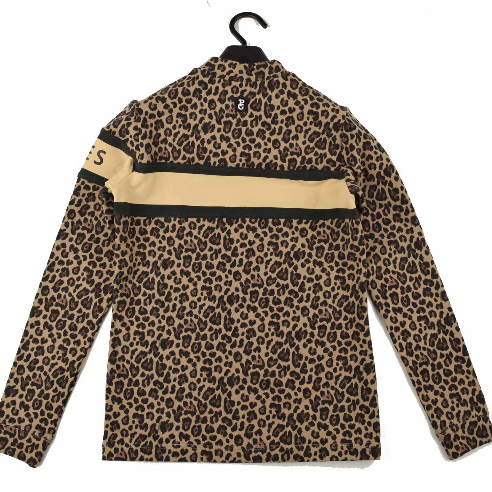 サイズ：0・S・新品】パーリーゲイツ 日本製 コットン裏毛 レオパード