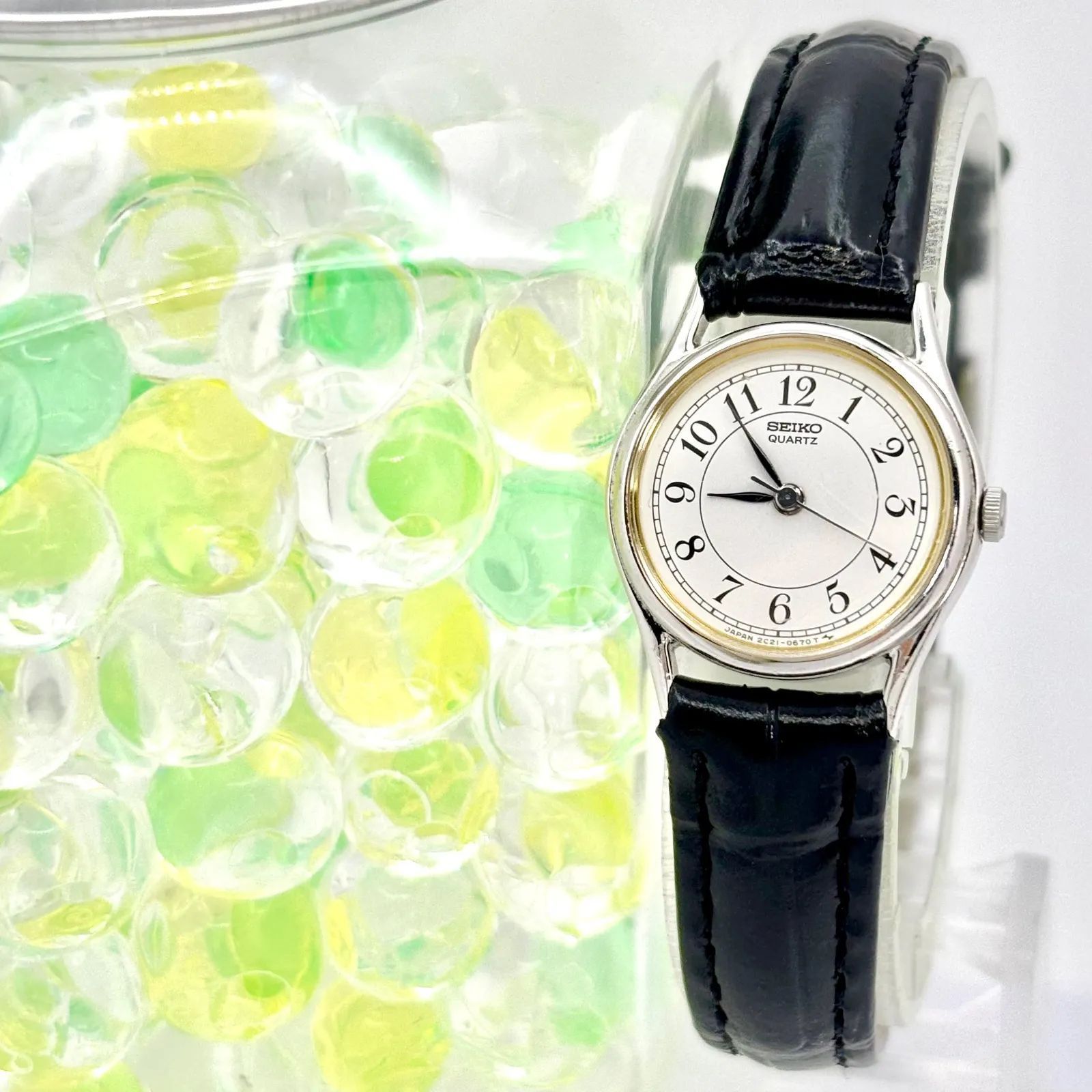 新品電池】SEIKO セイコー レディース 腕時計 シルバー 2C21-0020