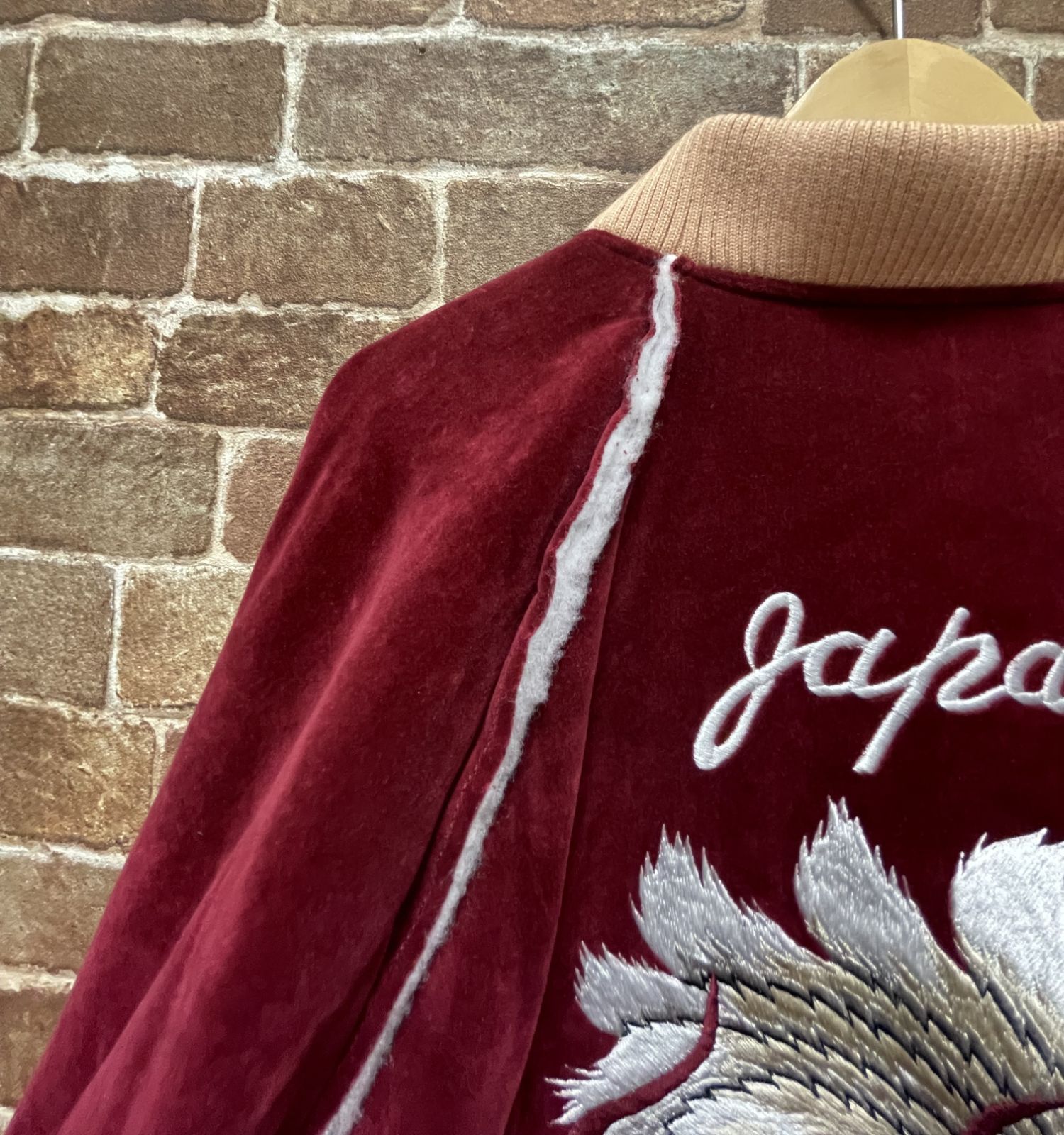 el conductorH VELVETEEN FOX EMBROIDERED SOURVENIR JKT MAROON 