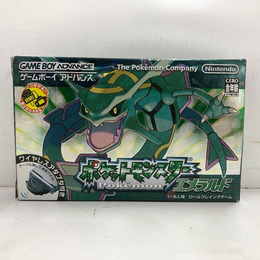 02w21640 ゲームボーイアドバンス ポケットモンスター エメラルド 箱