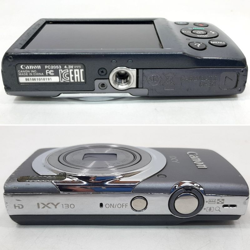 ジャンク 】Canon キヤノン IXY130 イクシー グレー コンパクト