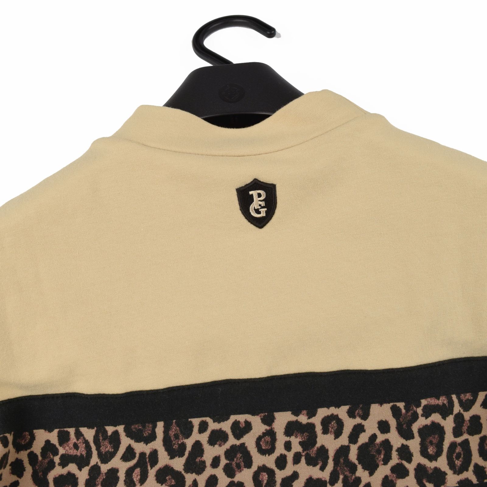 サイズ：1・M・新品】パーリーゲイツ 日本製 コットン裏毛 レオパード