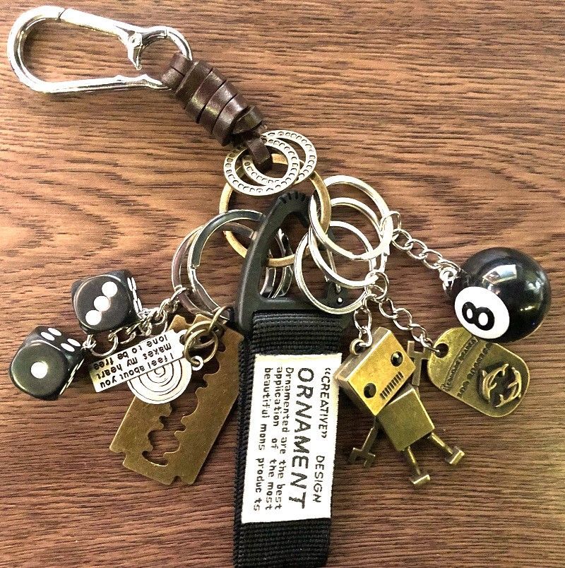 キーホルダー レトロ アメカジ ビンテージ 古着 ストリート