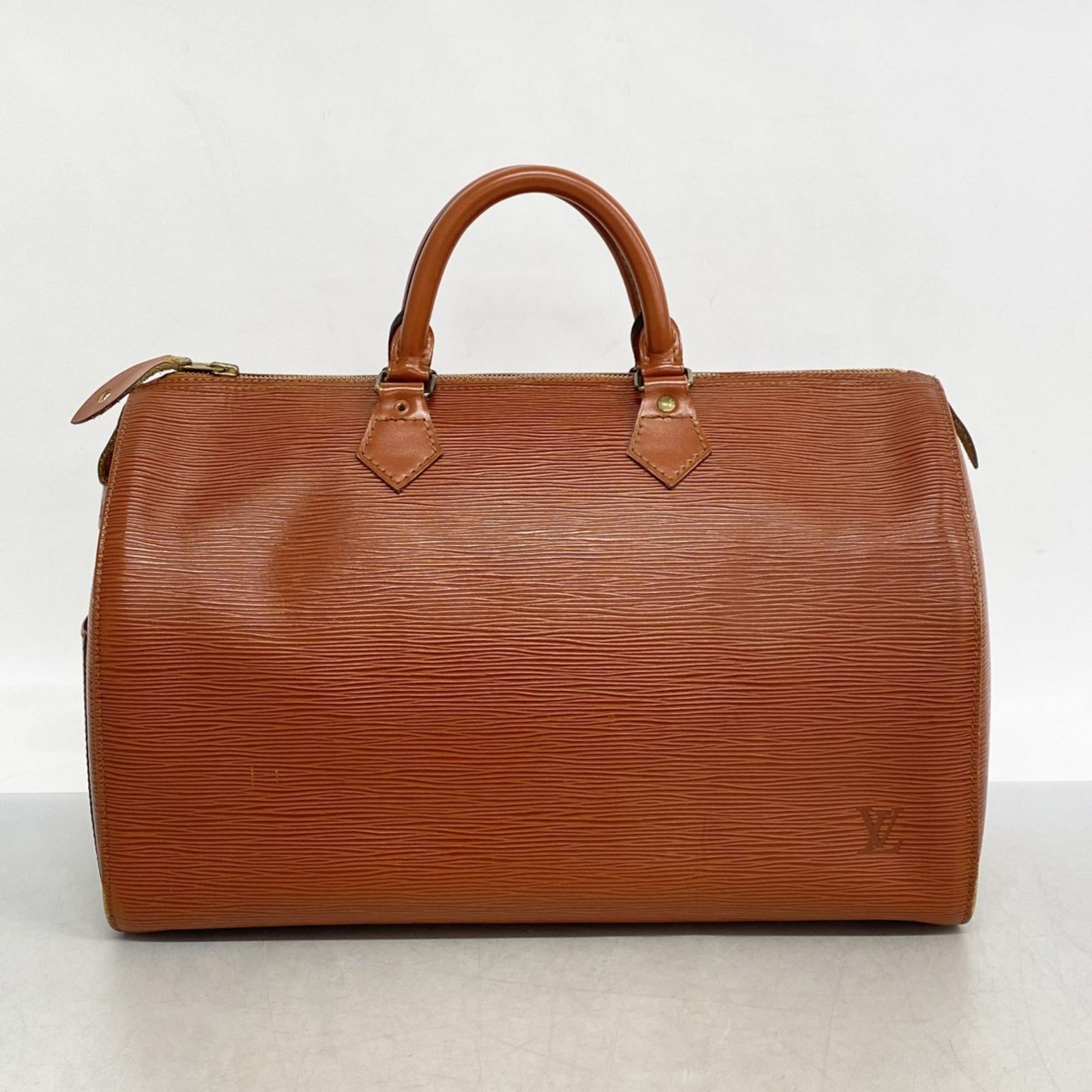 【鑑定済】ルイヴィトン　エピ　スピーディ40　ハンドバッグ　ケニアブラウン　茶色 鑑定済】ルイヴィトン エピ スピーディ40 ハンドバッグ ケニアブラウン