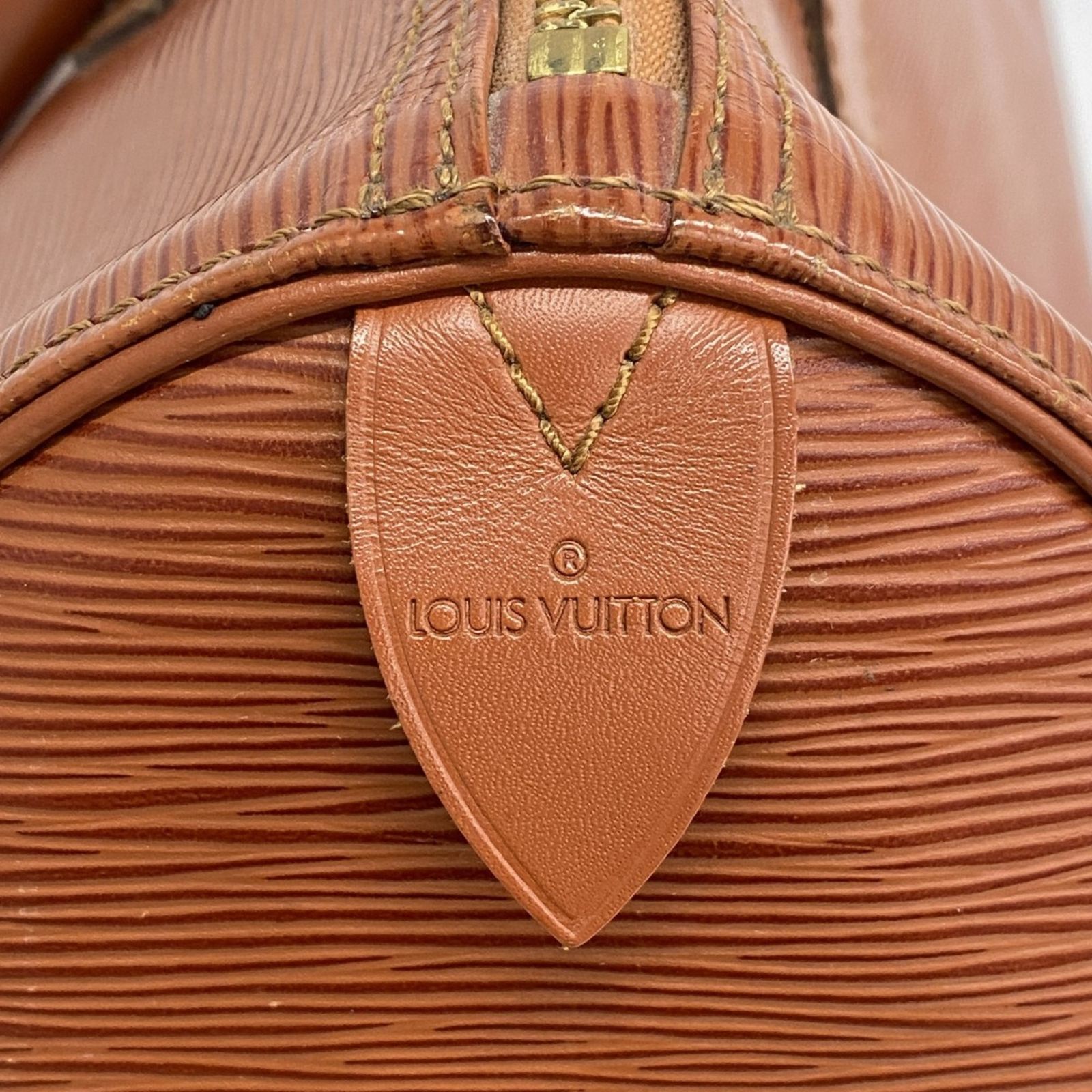 【鑑定済】ルイヴィトン　エピ　スピーディ40　ハンドバッグ　ケニアブラウン　茶色 鑑定済】ルイヴィトン エピ スピーディ40 ハンドバッグ ケニアブラウン