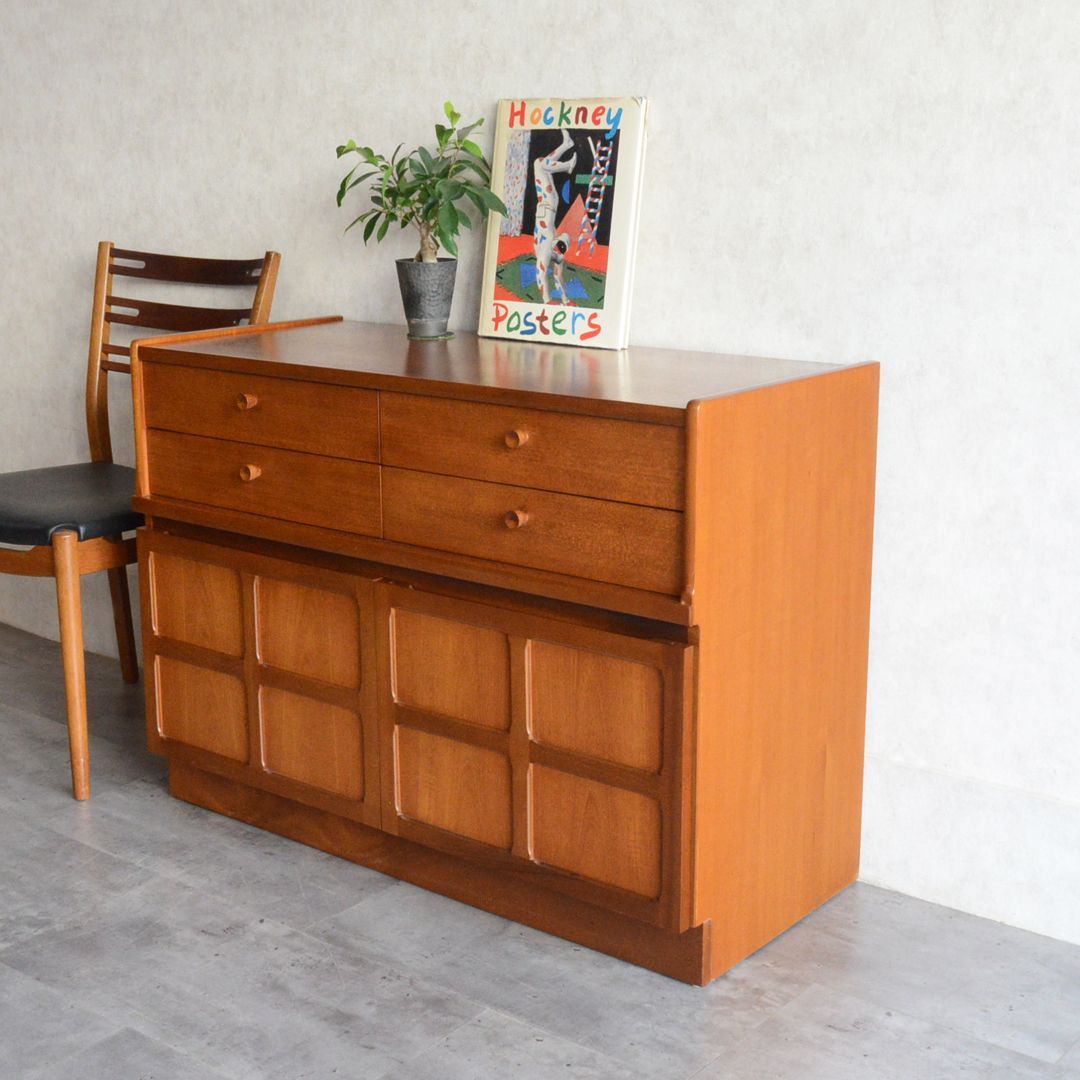 Nathan ネイサン ヴィンテージ チーク キャビネット レコード