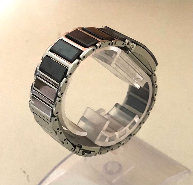 TECHNOS テクノス 腕時計 TAL742 シルバー×ブラック クォーツ SS 