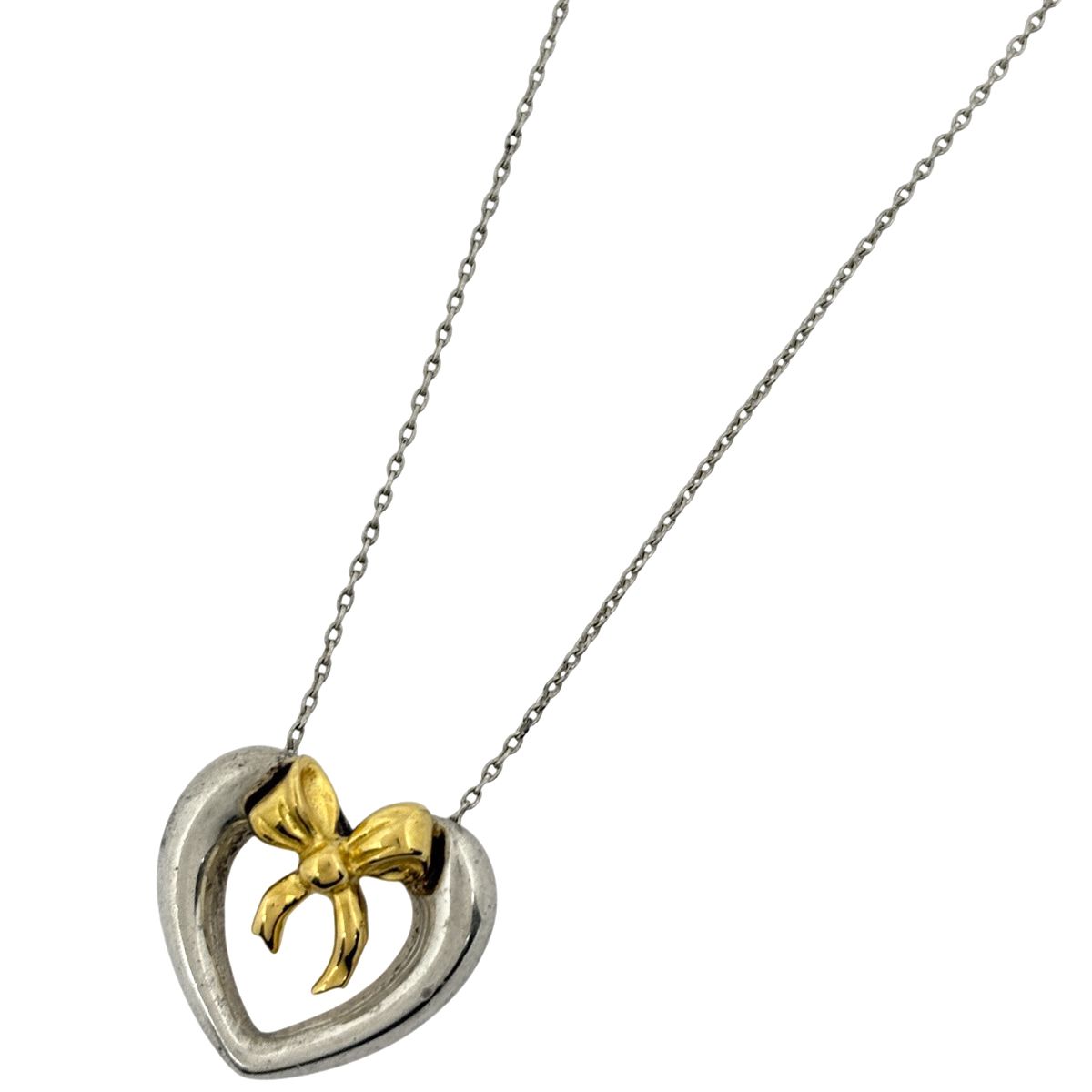 ティファニー TIFFANY&Co. ハートリボン ネックレス ペンダント