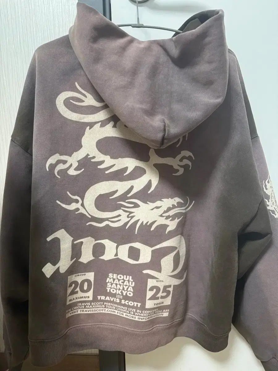 トラヴィス スコット ハン MD マーチ フーディー ジップアップ L