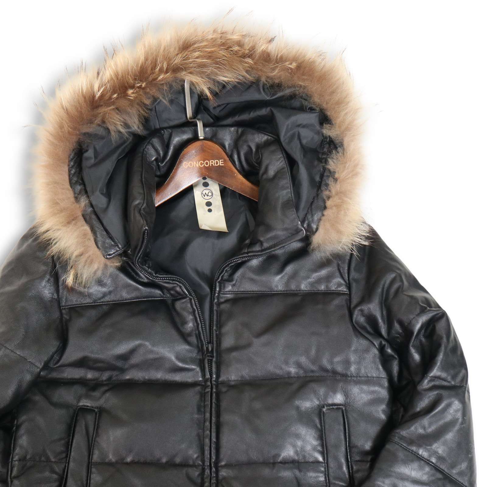 Y2K 00s archive☆ WOOD DOWN ウッドダウン 秋冬 リアル ファー☆ 羊革