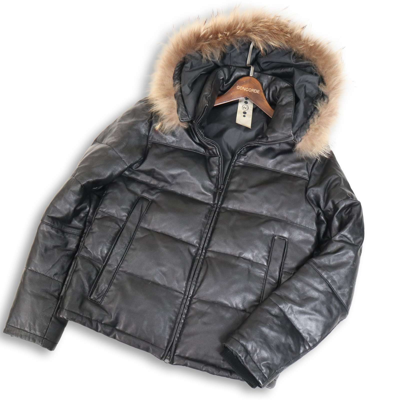 Y2K 00s archive☆ WOOD DOWN ウッドダウン 秋冬 リアル ファー☆ 羊革