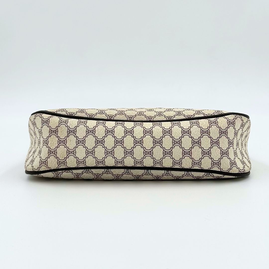 美品✨CELINE アクセサリーポーチ トリオンフ マカダム柄 ハンドバッグ 美品】Celine トリオンフ マカダム アクセサリーポーチ ハンドバッグ