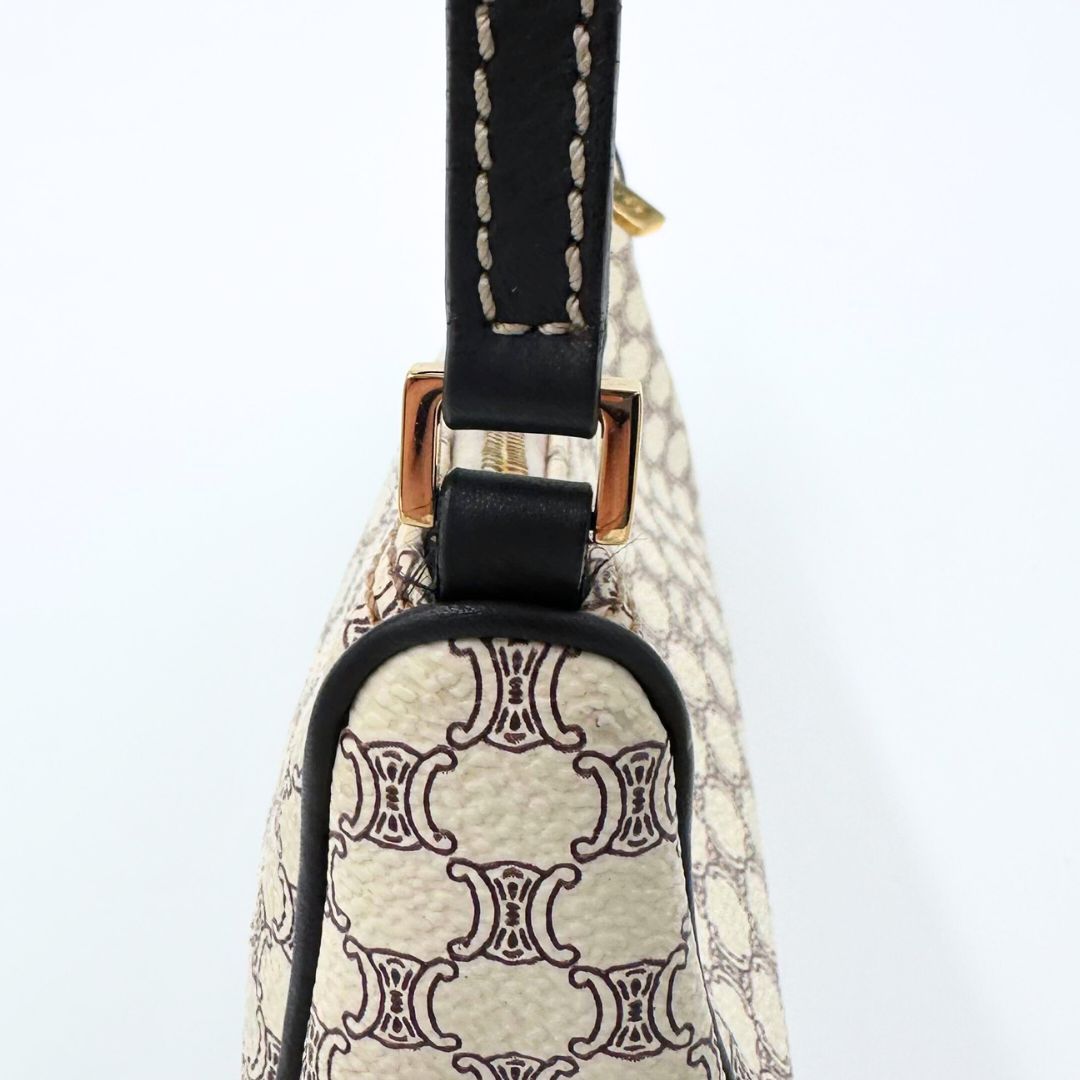 美品】Celine トリオンフ マカダム アクセサリーポーチ ハンドバッグ