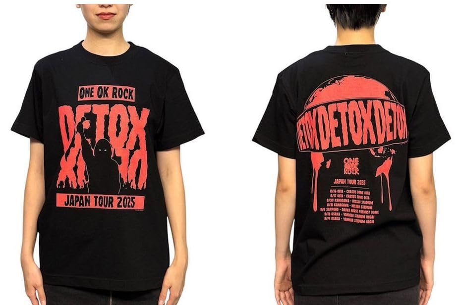 【非売品グッズ】ワンオクロックDETOX Tシャツ 5XLサイズ ワンオクロック ワンオク 2025 DETOX JAPAN グッズ Tシャツ A S 【公式