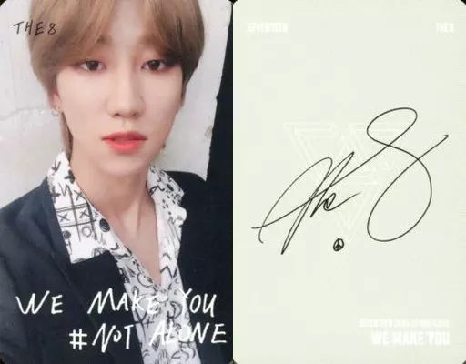 SEVENTEEN THE8 ディエイト　直筆サイン入りポストカード 中古】コレクションカード(男性) SEVENTEEN/THE8(ディエイト)/「#NOT