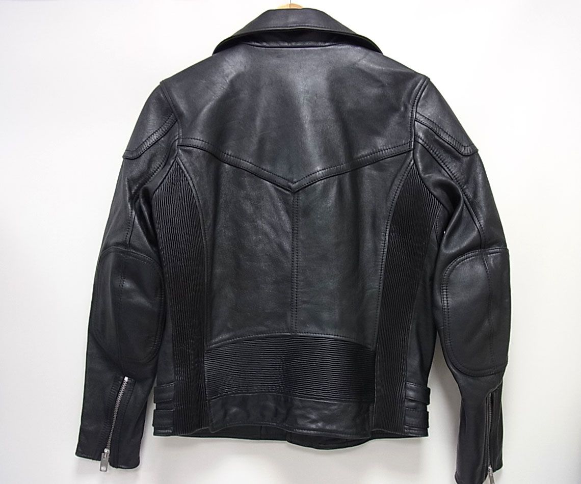 最高級　DIESEL オールラムレザー　ダブル　ライダースジャケット 羊革 美品 定価14万円☆DIESEL ディーゼル 羊革 ラムレザー ダブル