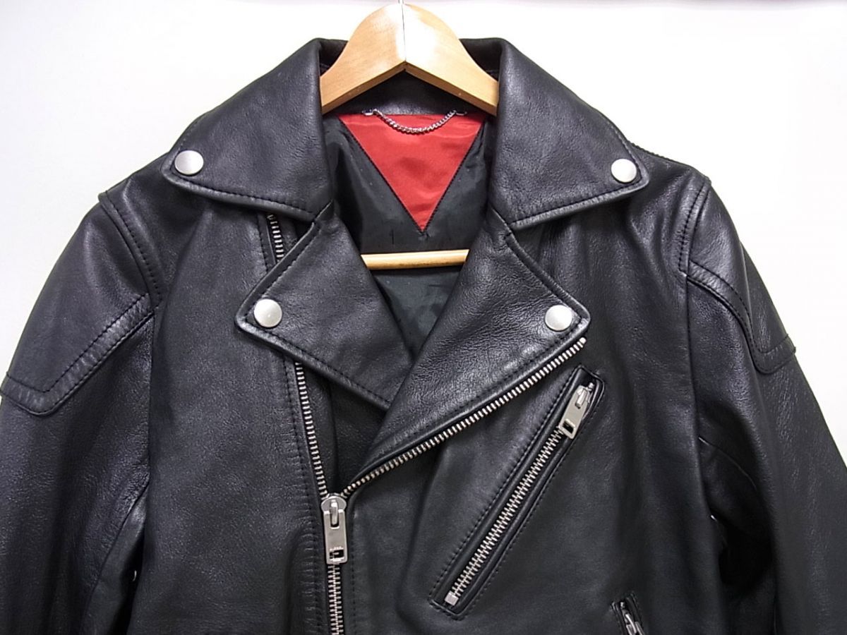 美品 定価14万円☆DIESEL ディーゼル 羊革 ラムレザー ダブル