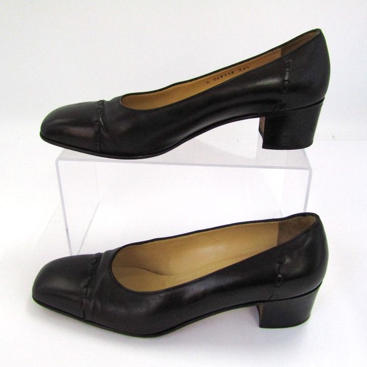 TANINO CRISCI ブラックパンプス 37 24cm タニノクリスチー パンプス シューズ 靴 レディース 36.5サイズ
