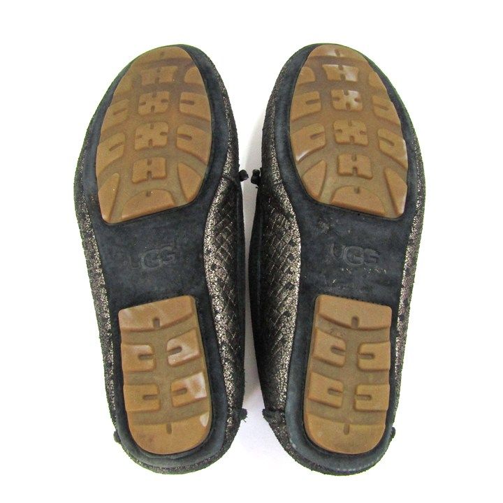 アグ モカシン シューズ 靴 レディース 24サイズ ブラウン UGG 【中古