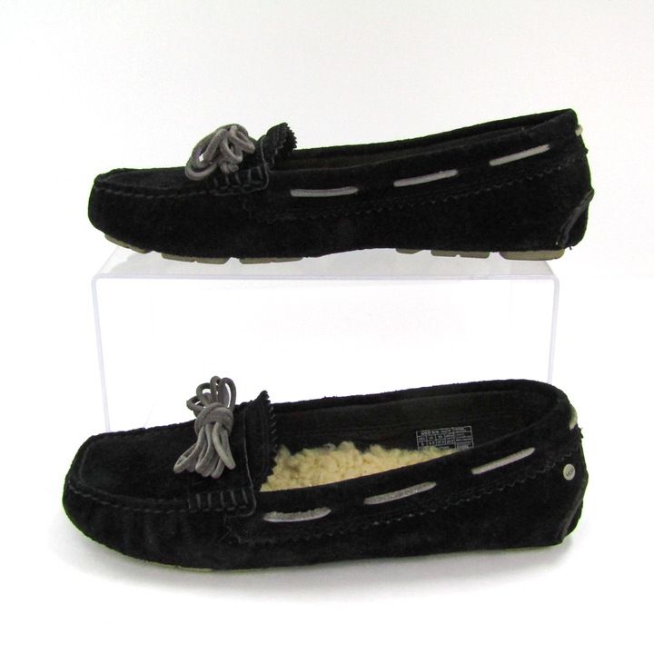アグ モカシン シューズ 靴 レディース 23サイズ ブラック UGG 【中古