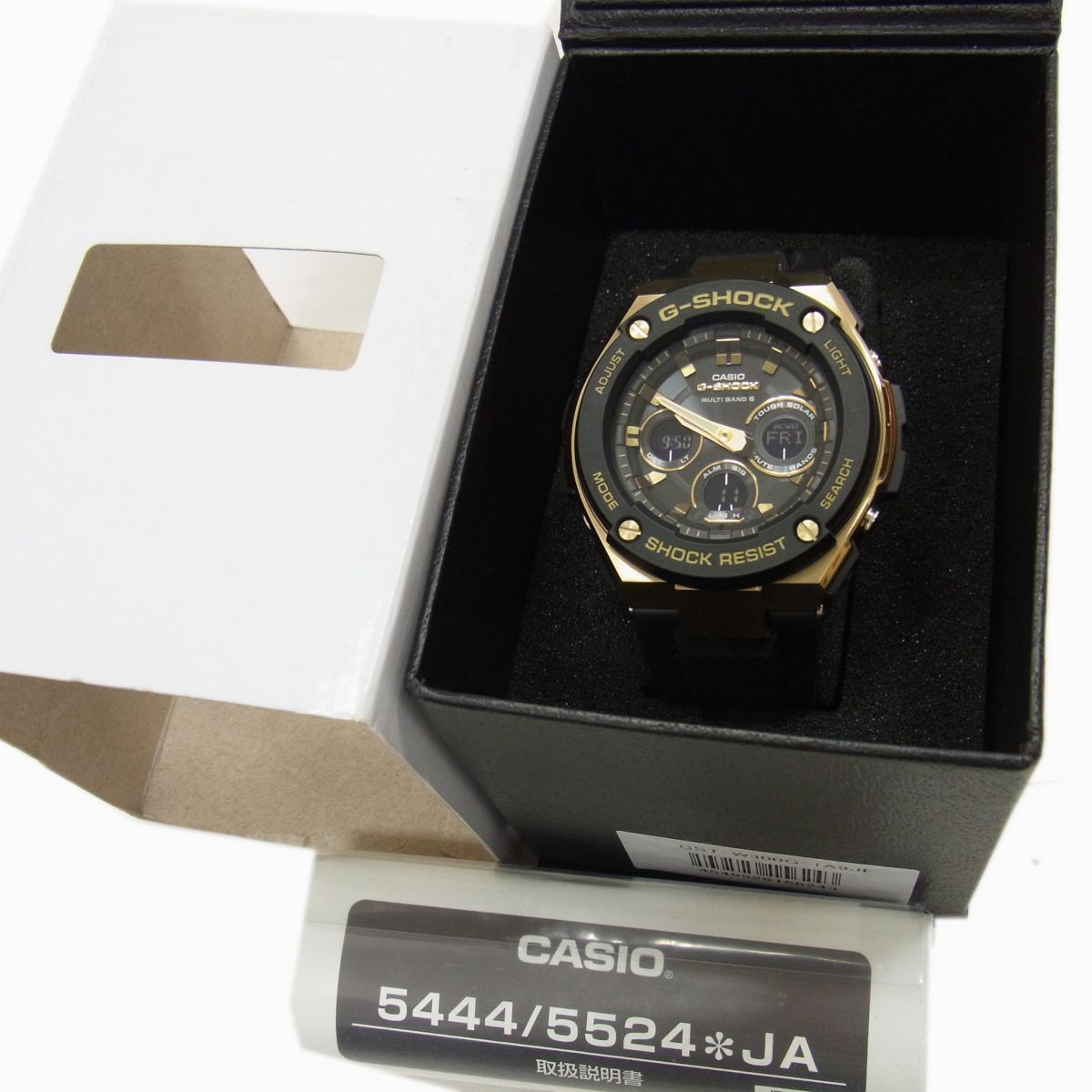 美品 定価49,500円◇CASIO G-SHOCK G-STEEL GST-W300G-1A9JF メンズ 