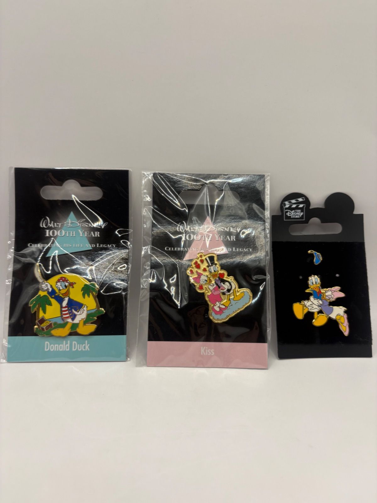 ディズニー ピンバッジ 3点セット ドナルドダック デイジー ディズニー