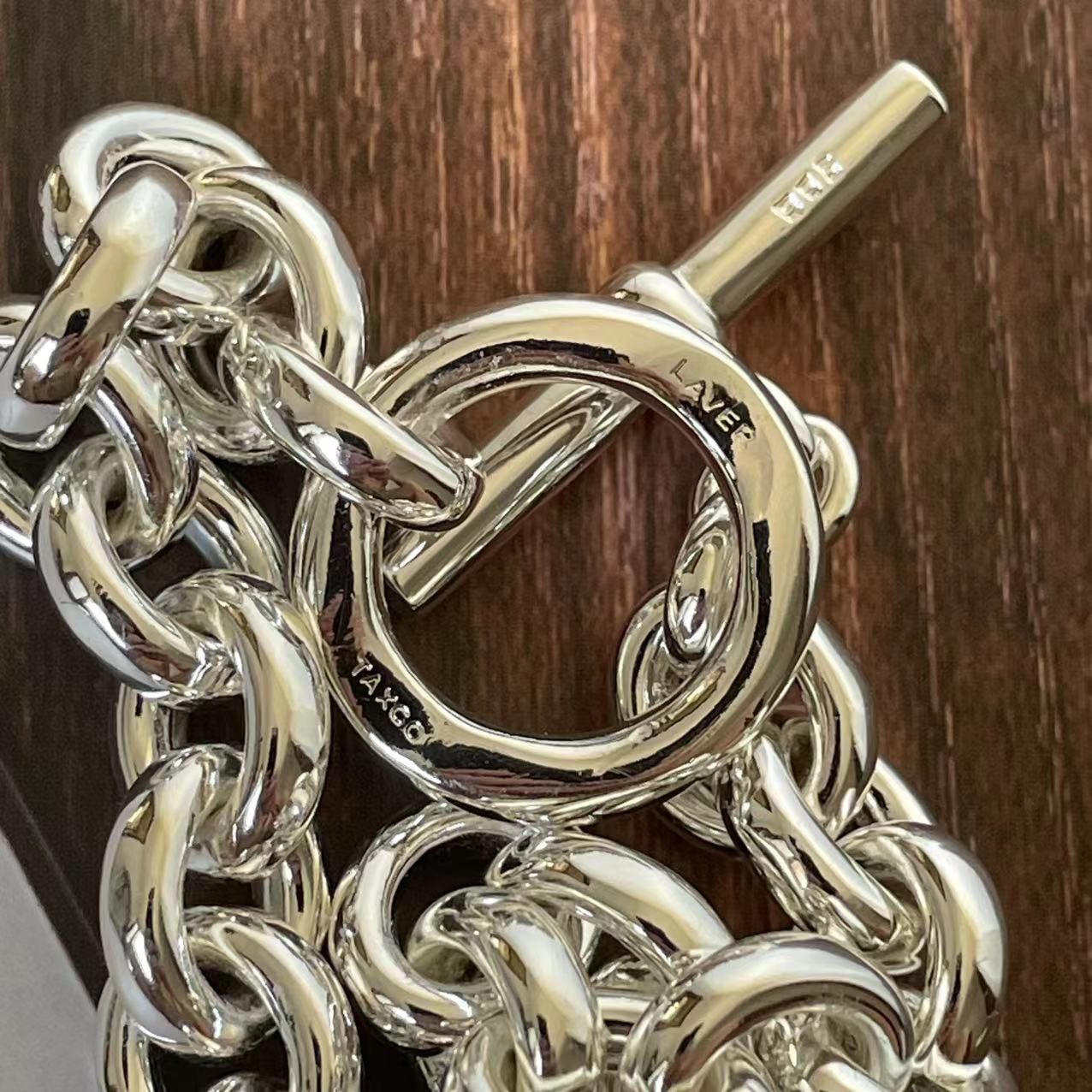 極美品 LAVER 15MM CABLE CHAIN T BAR - メルカリ