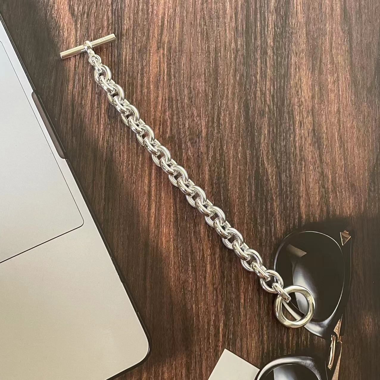 極美品 LAVER 15MM CABLE CHAIN T BAR - メルカリ