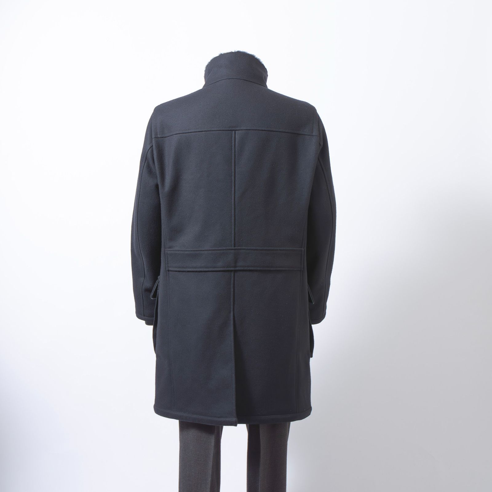 アルマーニ ARMANI COLLEZIONI ミリタリーコート ブラック 52 メンズ