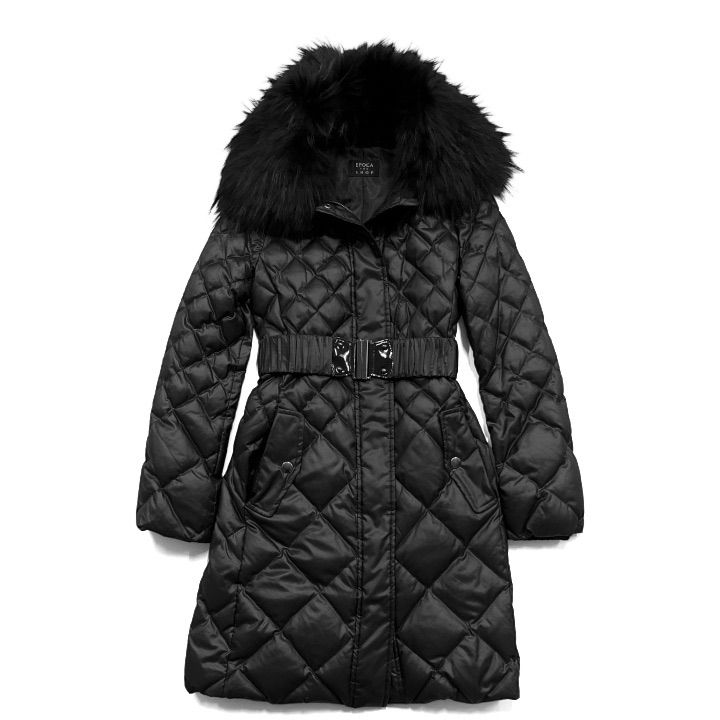 EPOCA THE SHOP エポカザショップ ダウンコート キルティング ベルト