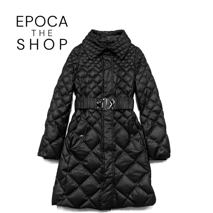EPOCA THE SHOP エポカザショップ ダウンコート キルティング ベルト