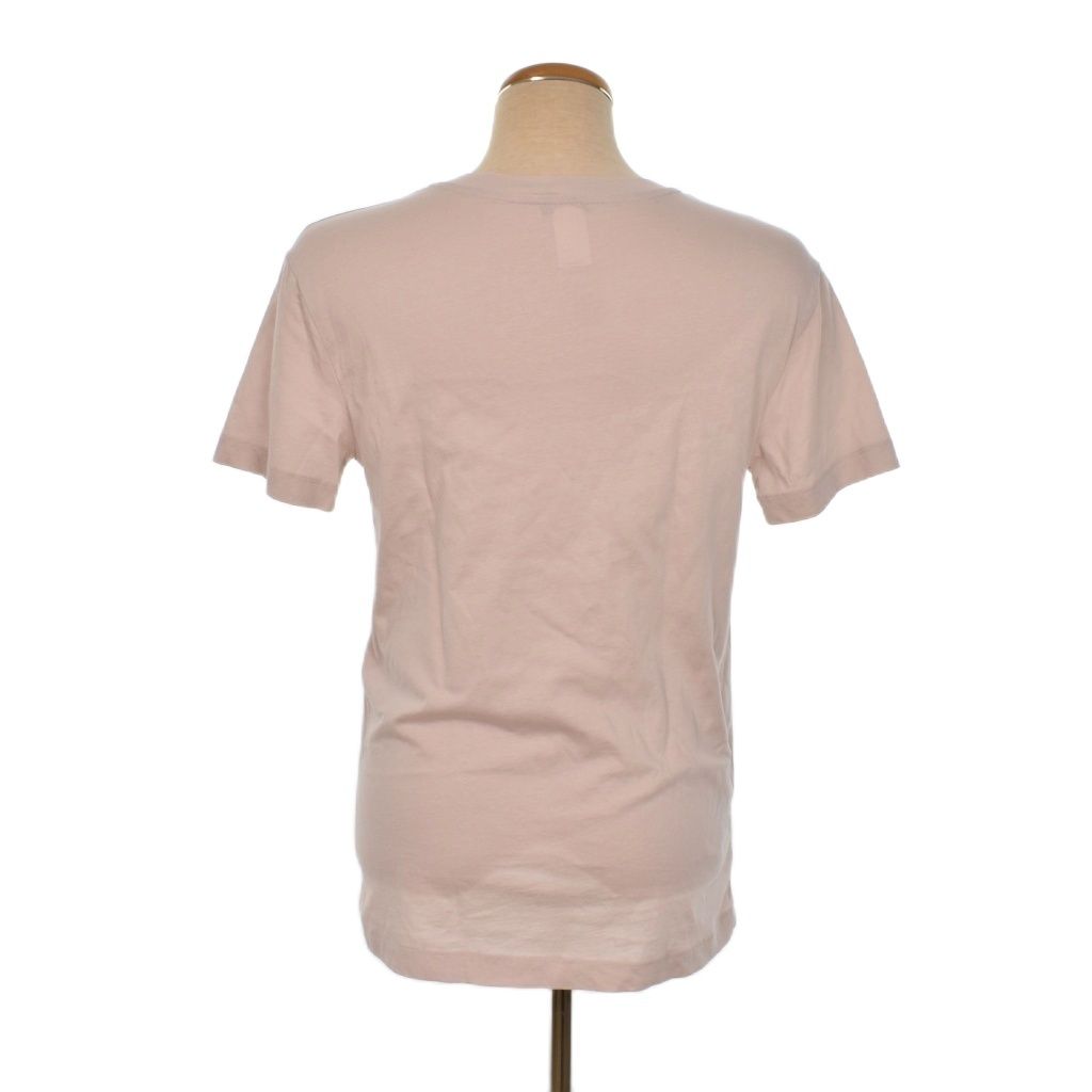 【美品】PATOU(パトゥ)／レディースＳ／ロゴプリントTシャツ／ベージュ／半袖 美品】PATOU(パトゥ)／レディースS／ロゴプリントTシャツ／ベージュ／半袖