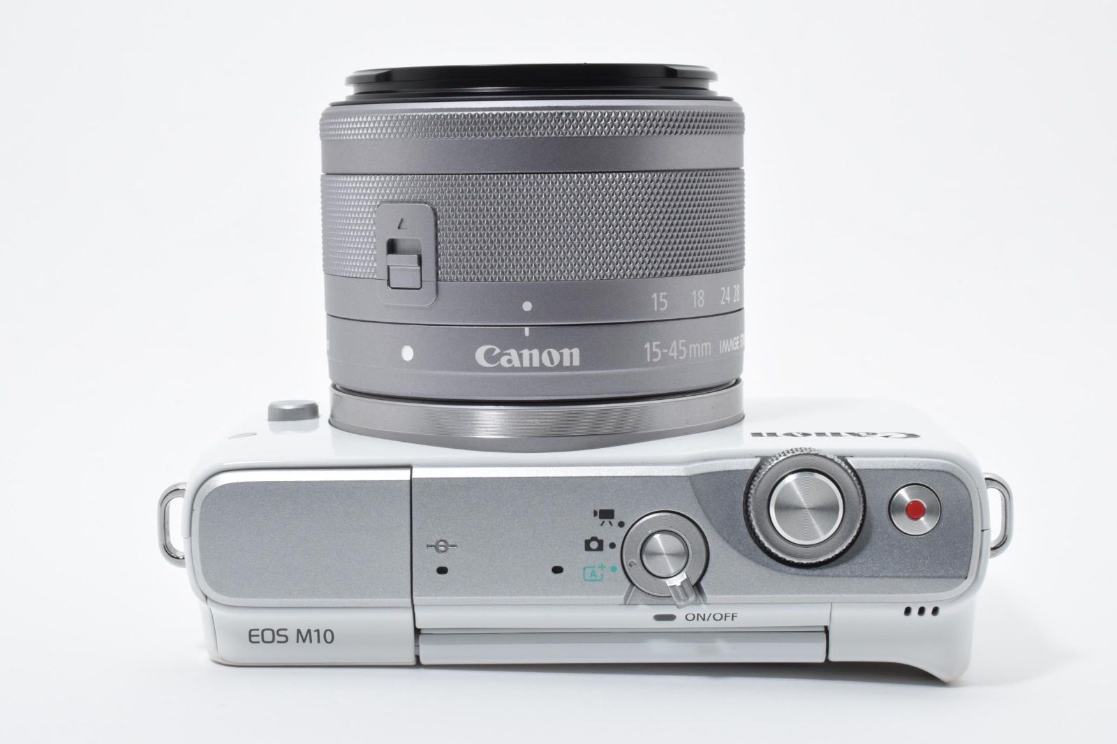 美品】 キヤノン Canon EOS M10 EF-M 15-45mm IS STM ホワイトレンズ
