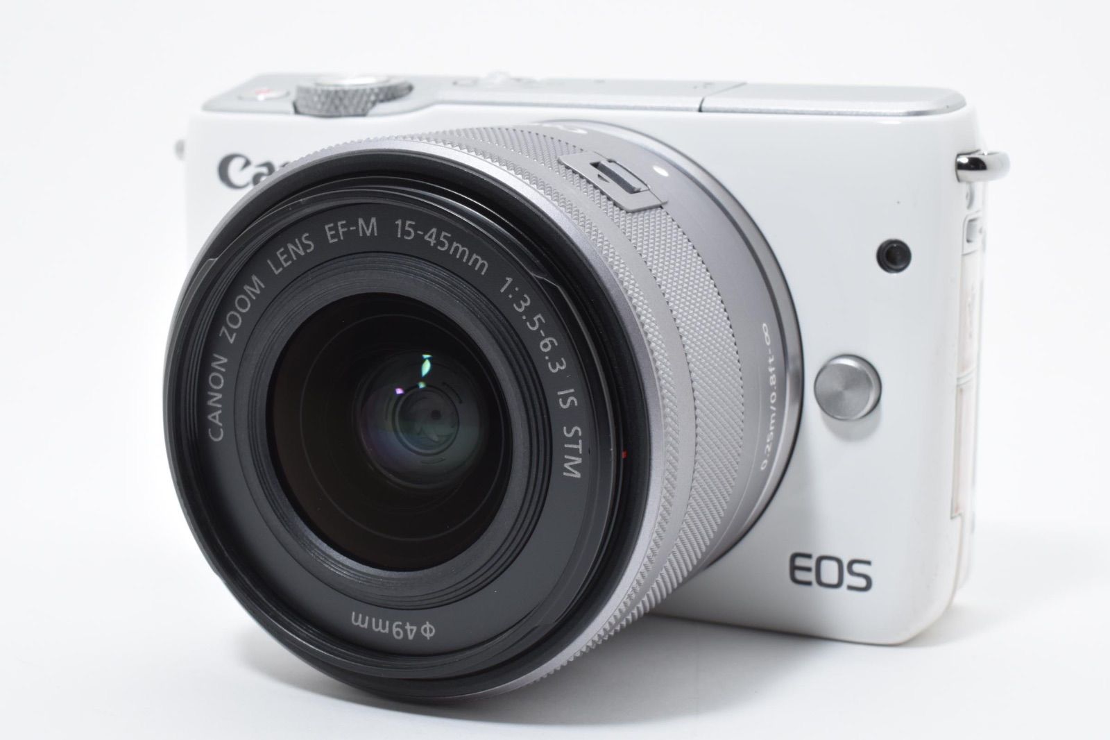 美品】 キヤノン Canon EOS M10 EF-M 15-45mm IS STM ホワイトレンズ