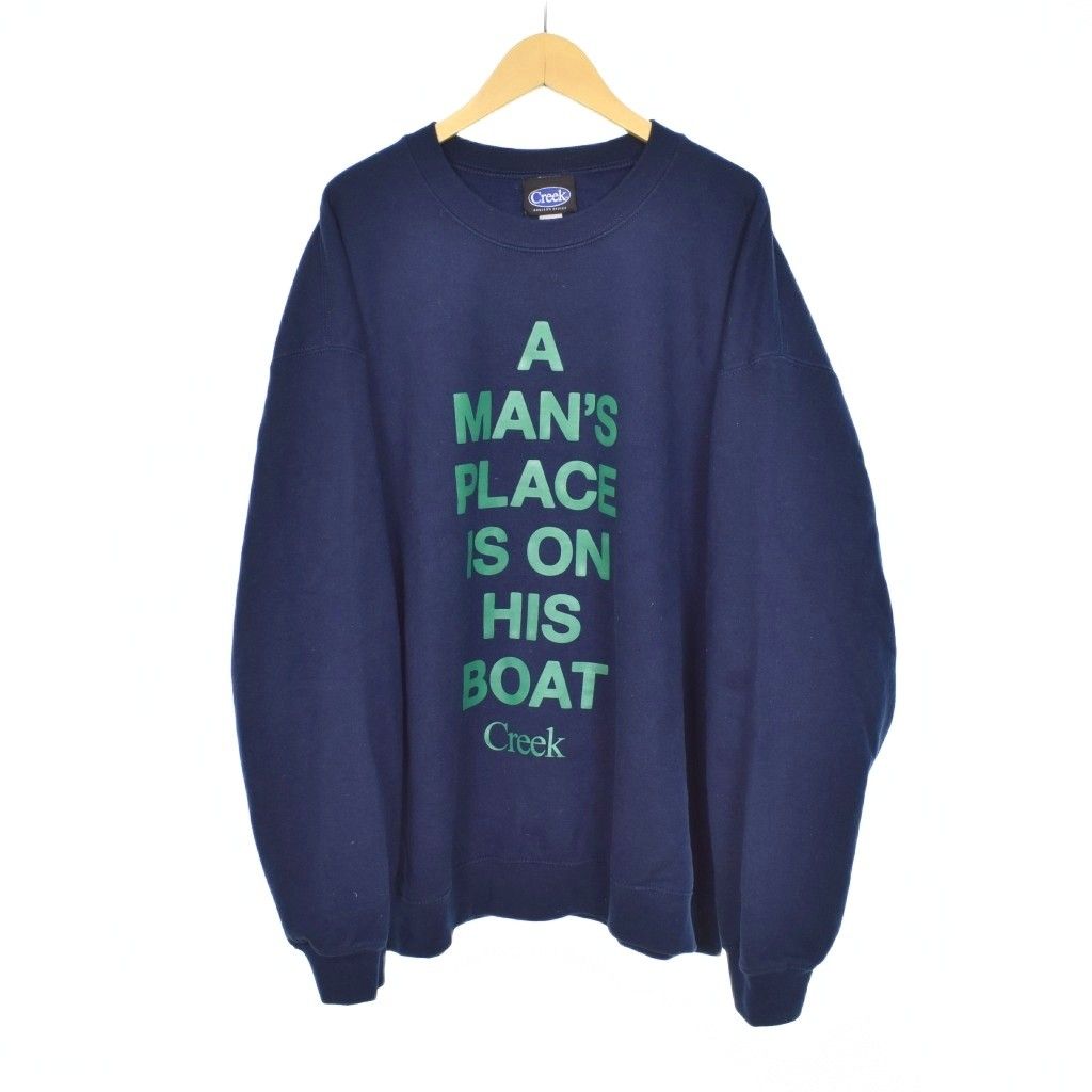 creek angler's device スウェット ネイビーXL 新品未使用 creek スウェット ネイビー xl Creek Angler's Device スウェット