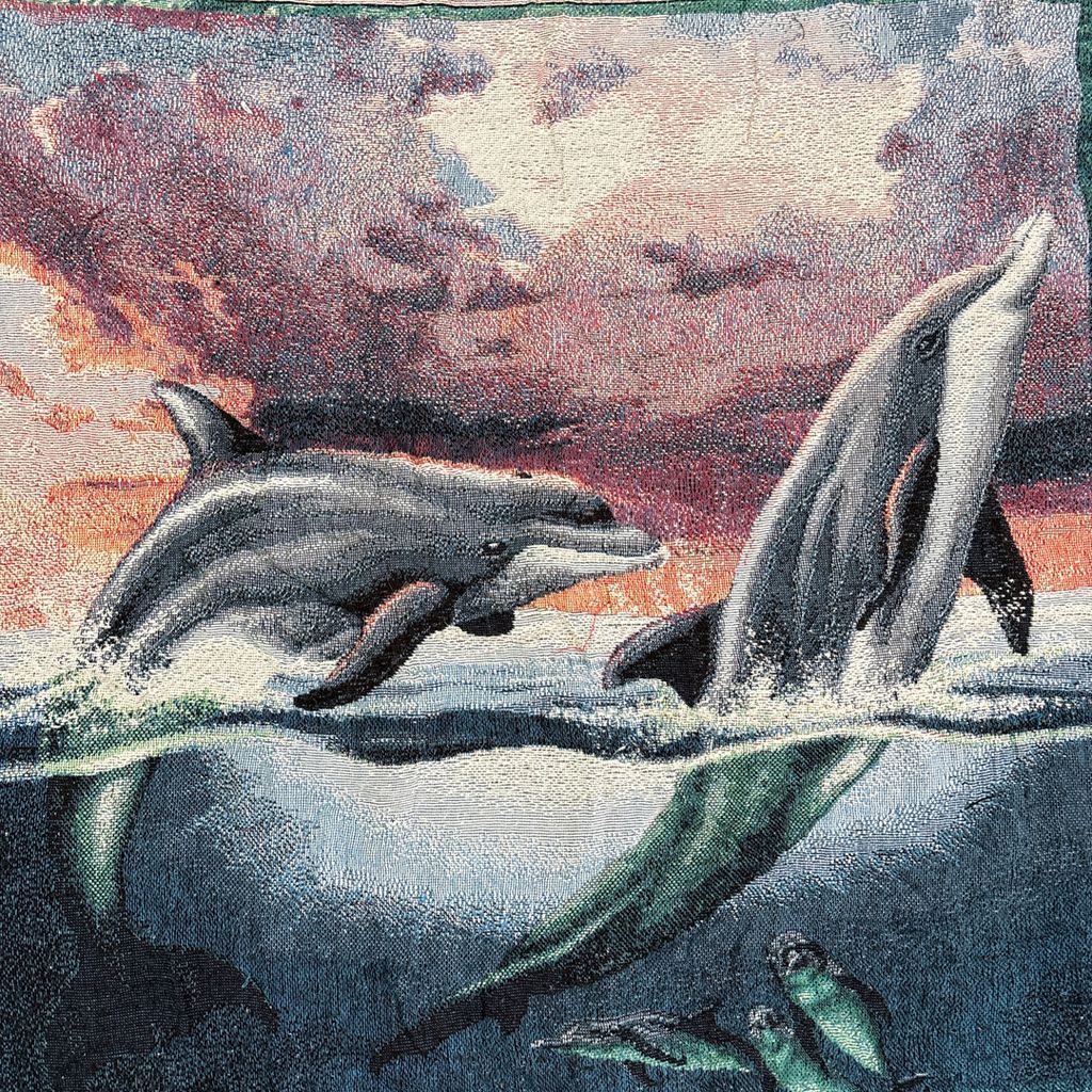 vintageラグ ブランケット マルチカバー タペストリー アニマル 動物