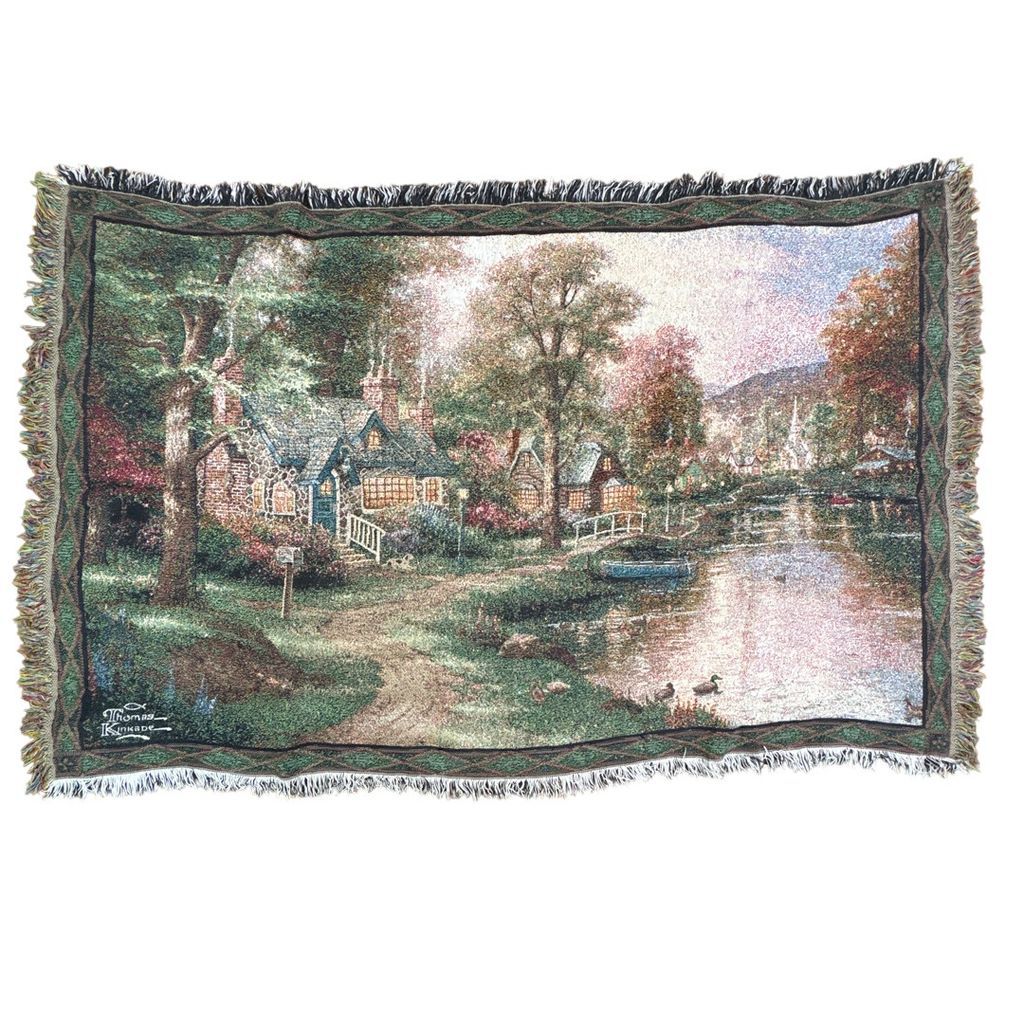 vintageラグ ブランケット マルチカバー タペストリー アート 絵画 USA