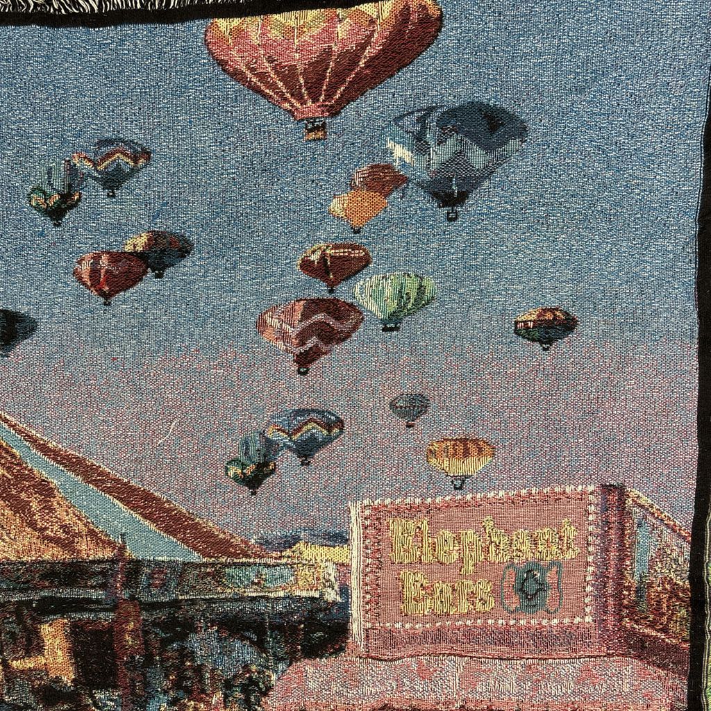 vintageラグ ブランケット マルチカバー タペストリー アート 絵画
