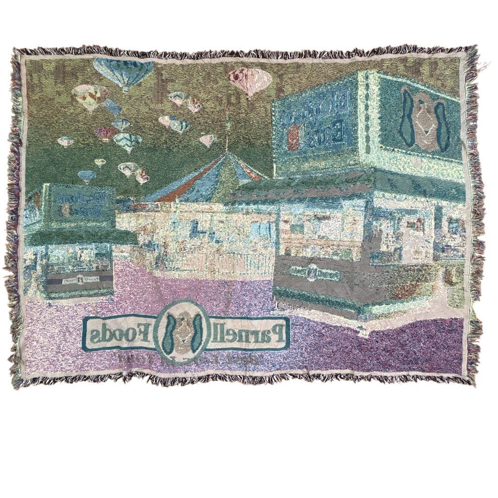 vintageラグ ブランケット マルチカバー タペストリー アート 絵画