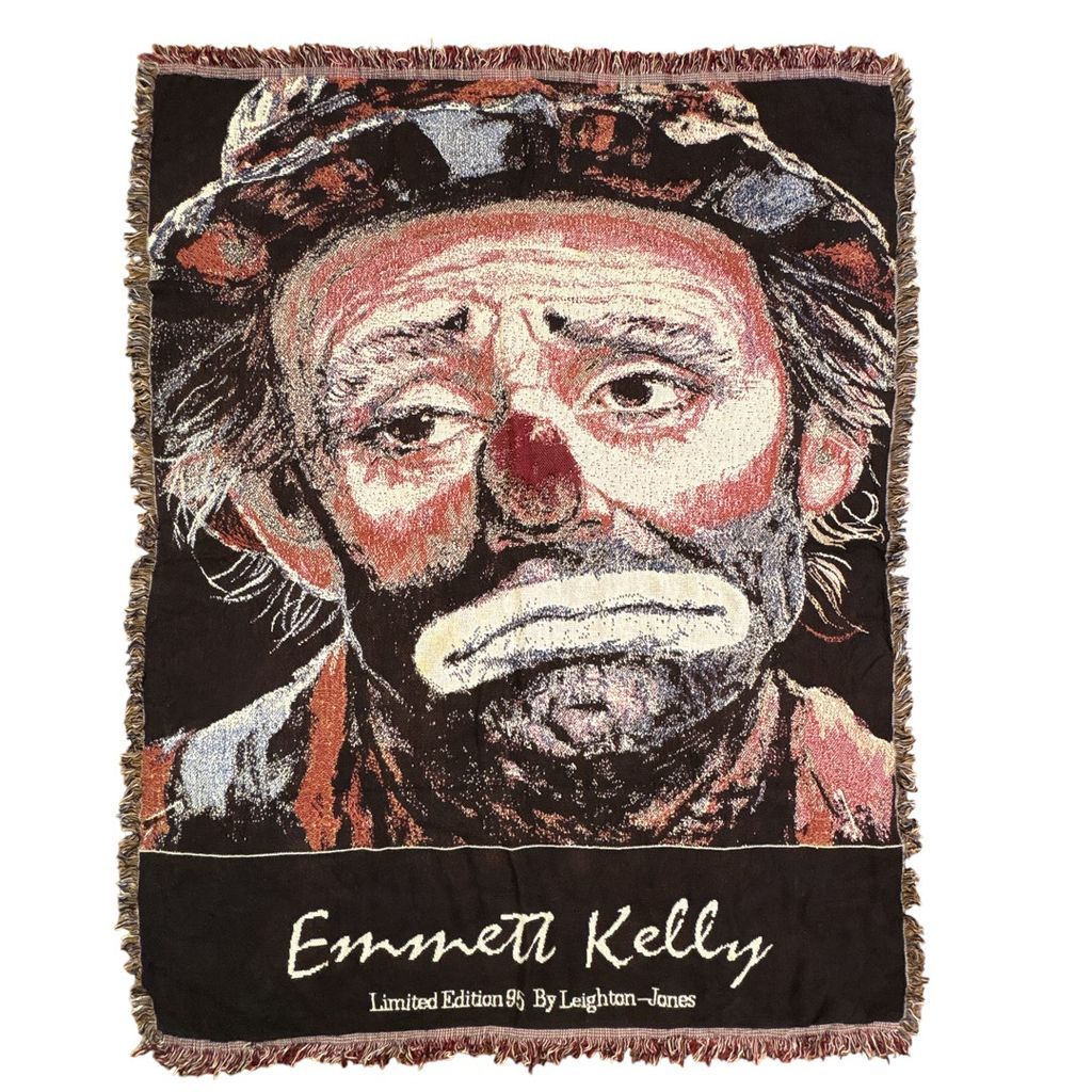 vintageラグ ブランケット マルチカバー タペストリー アート 絵画 90s