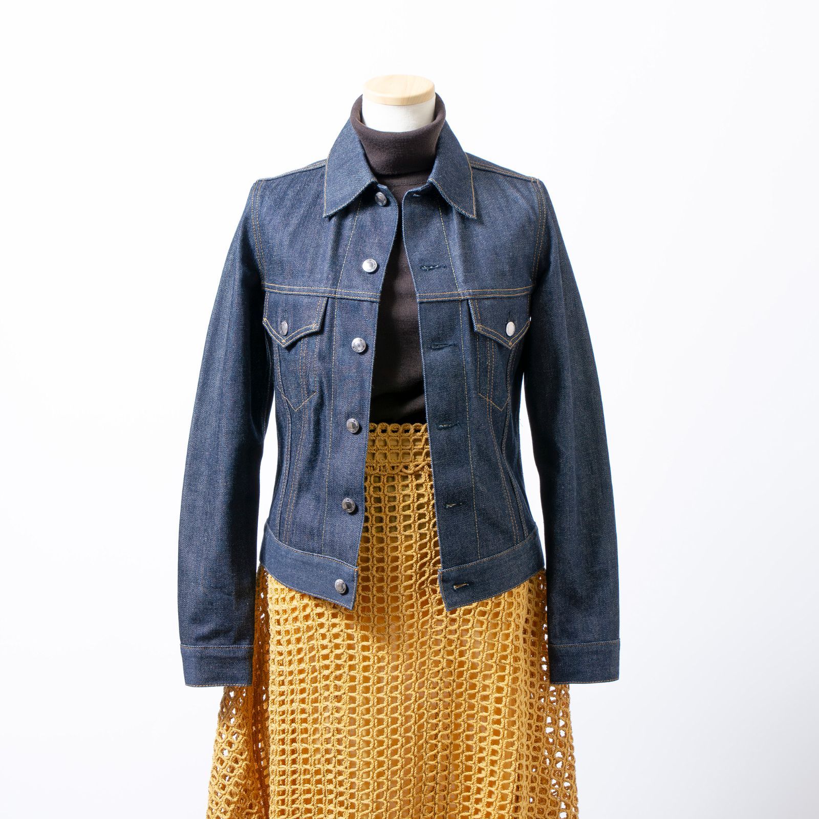 ハイク HYKE TYPE3 デニムジャケット インディゴ 1 タイトフィット