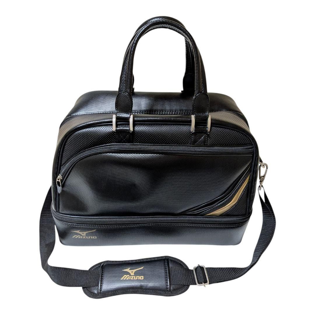 MIZUNO ミズノ ゴルフ ボストンバッグ ブラック 美品 - メルカリ