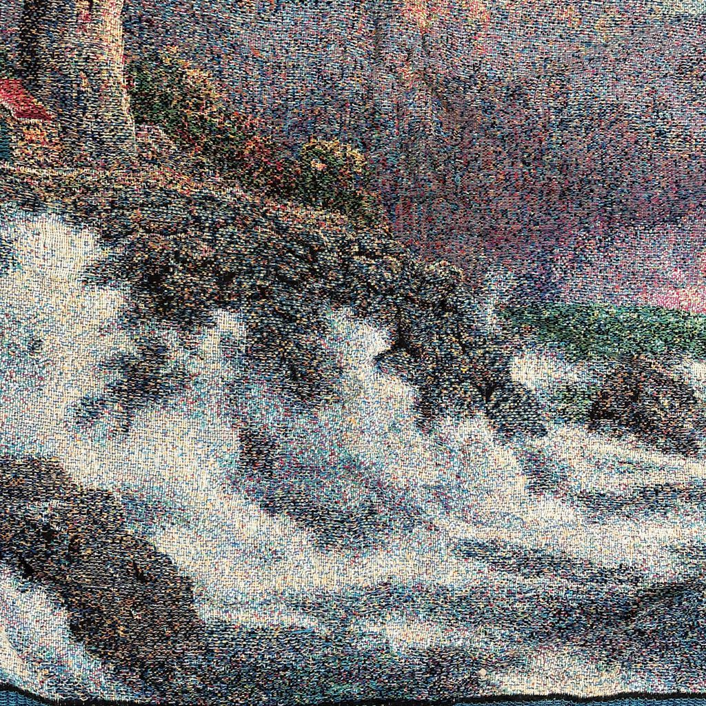 ※【マスター】USA タペストリー　ヴィンテージラグ　ブランケット vintageラグ ブランケット マルチカバー タペストリー アート 絵画 00s