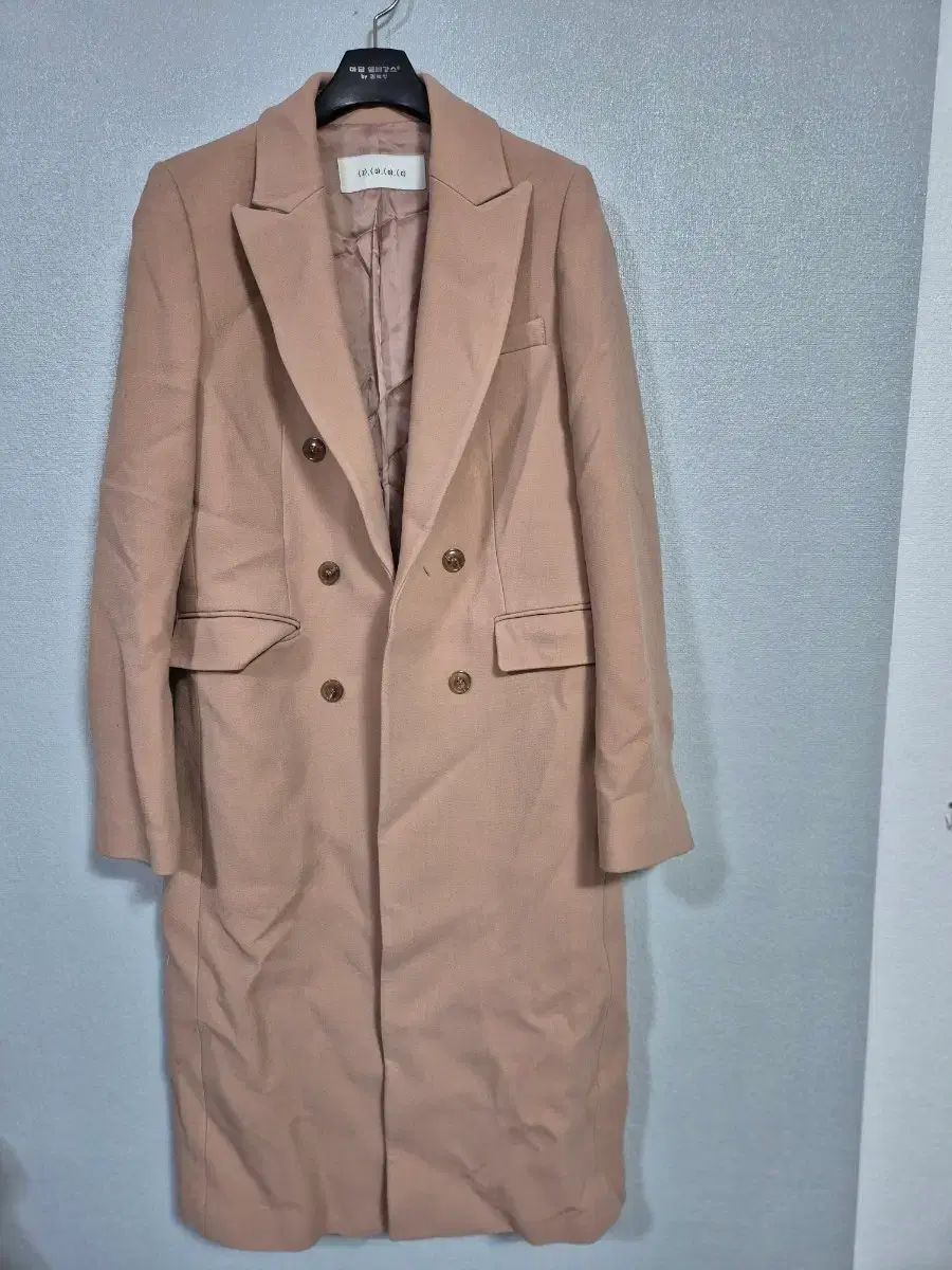 ZOOC ピンク ダブルボタン ロングコート 55 66 - メルカリ