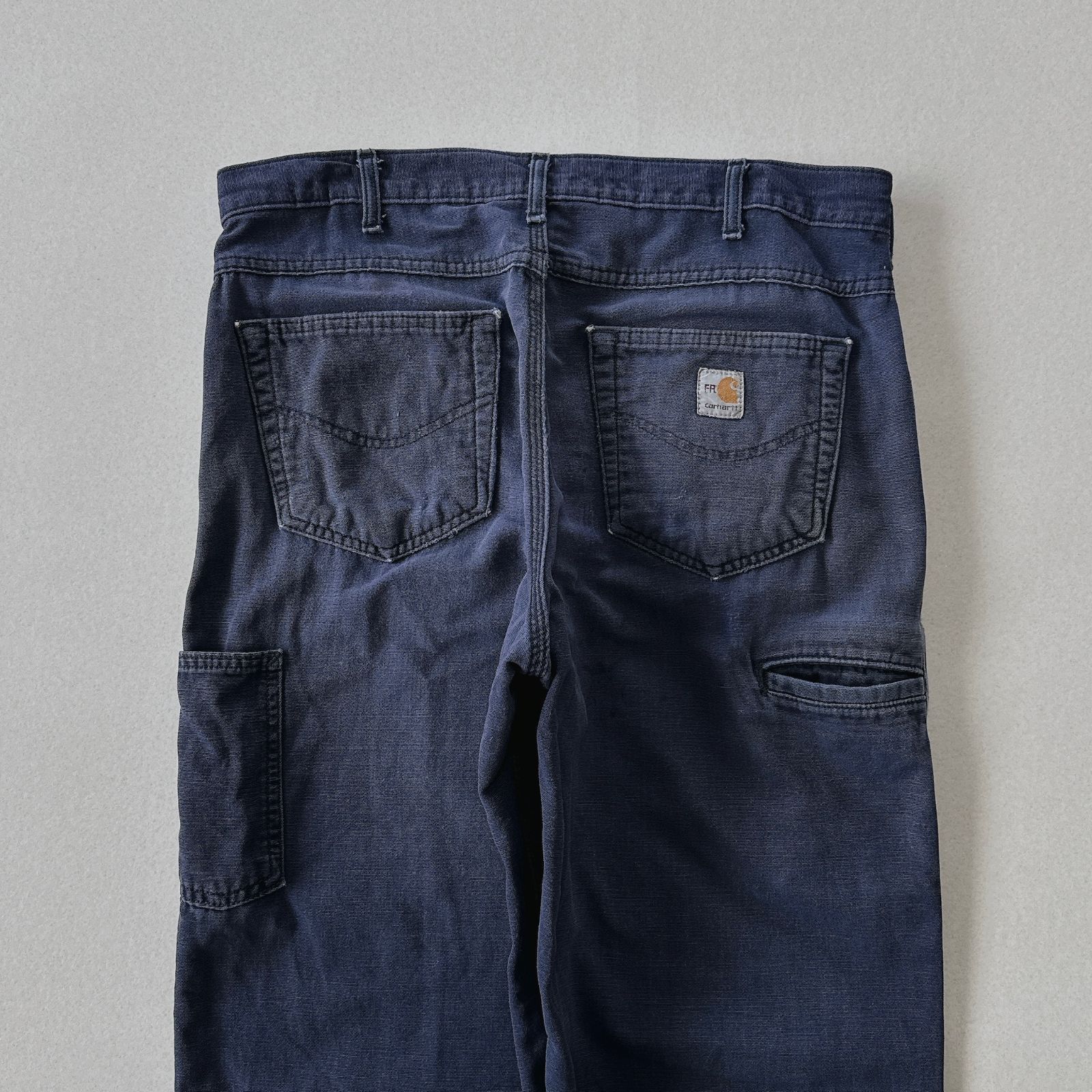 00s old Carhartt FR ワークパンツ 茄子紺 メキシコ製 ダークネイビー 