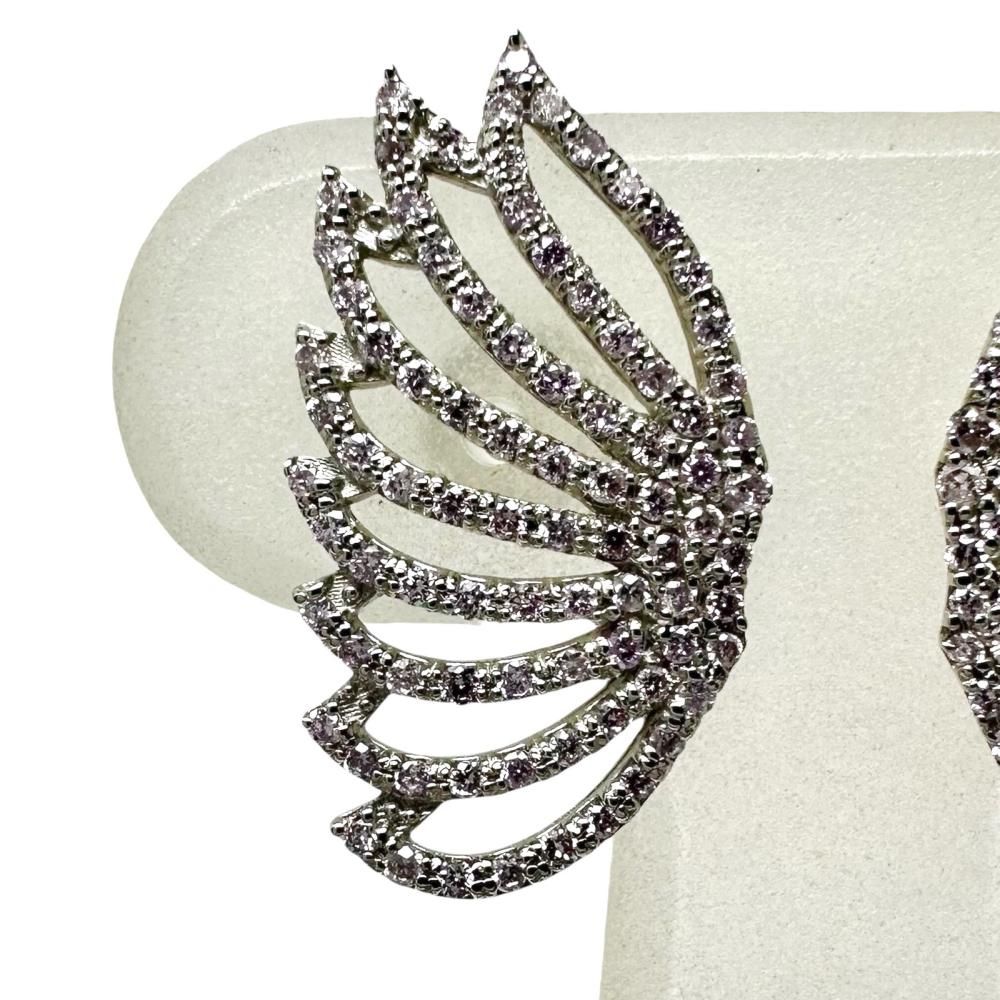 ピンクダイヤモンド 計0.54×2ct ピアス Pt900プラチナ 2.5g レディース