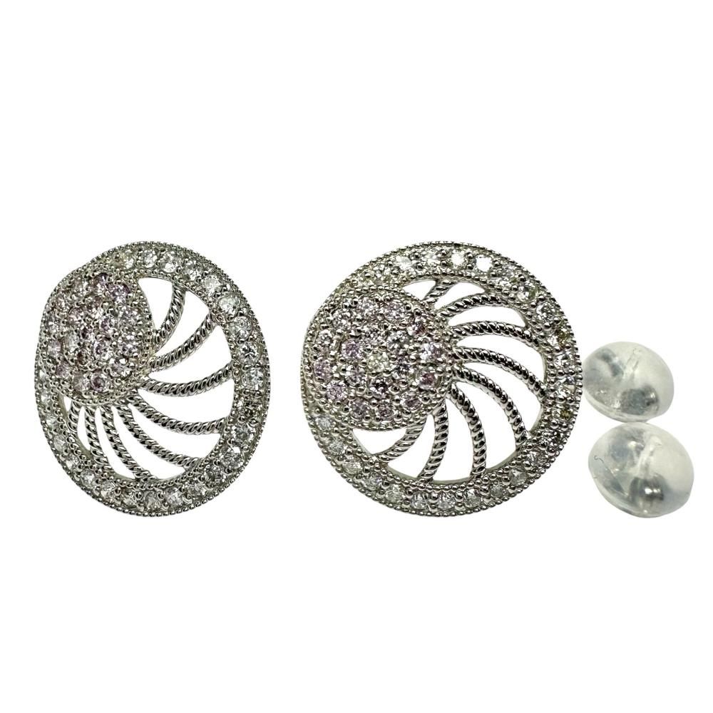 ピンクダイヤモンド 計0.13×2ct ダイヤモンド 計0.16×2ct ピアス Pt900