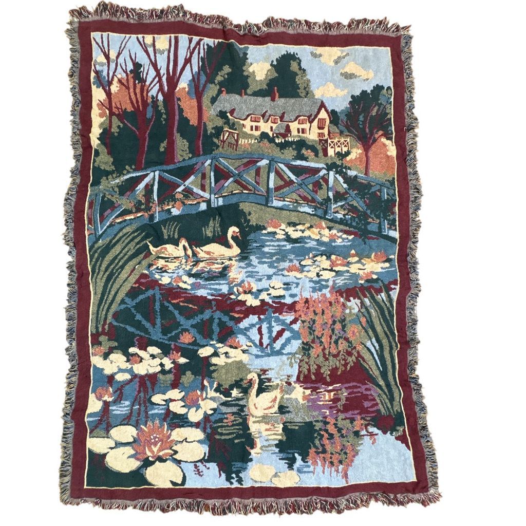 vintageラグ ブランケット マルチカバー タペストリー アート 絵画 USA